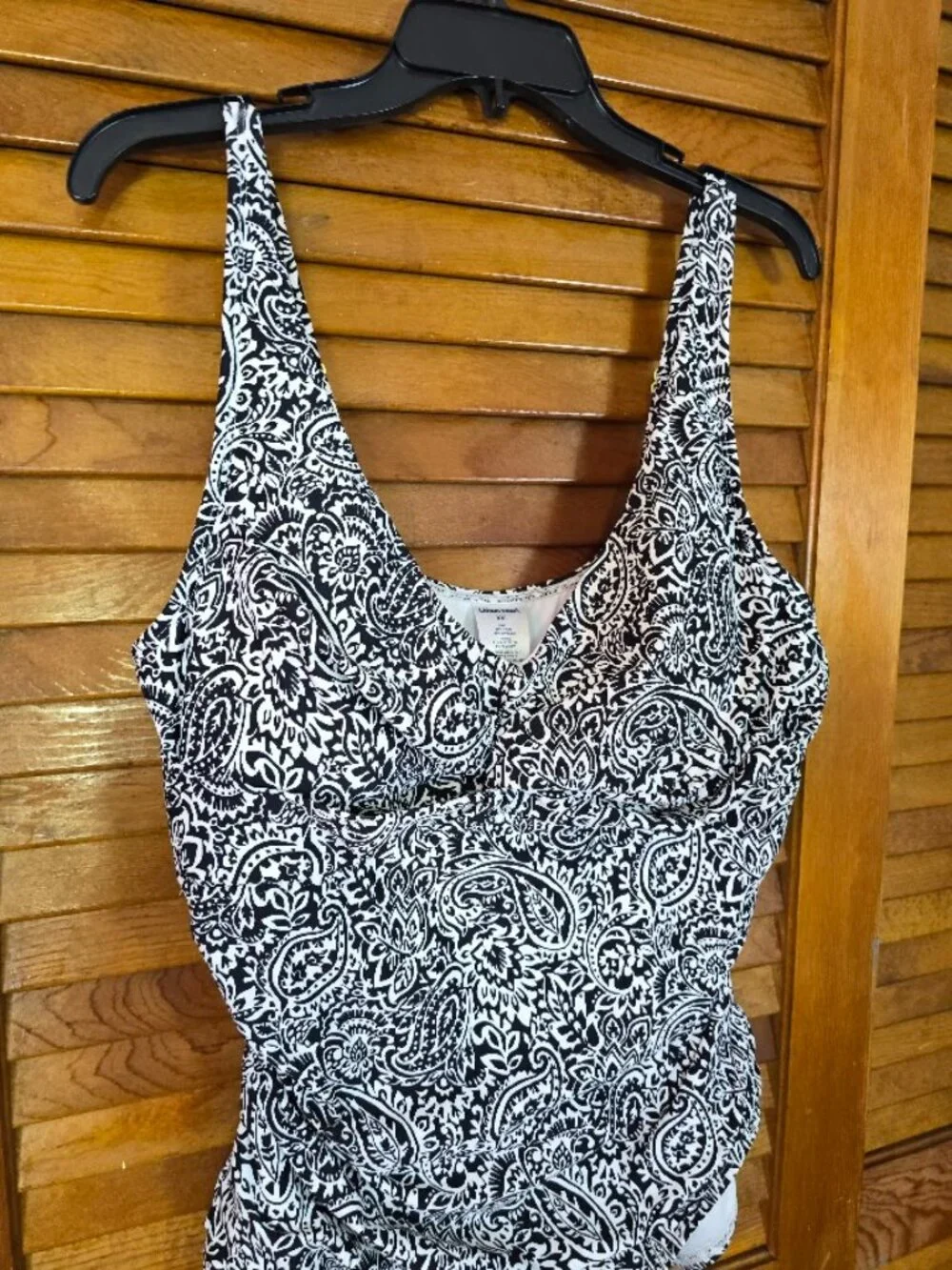 Paisley One Piece Swimsuit XXL Tummy Control NWT Lands' End
